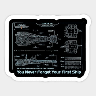 Lady H You Never Forget Sticker